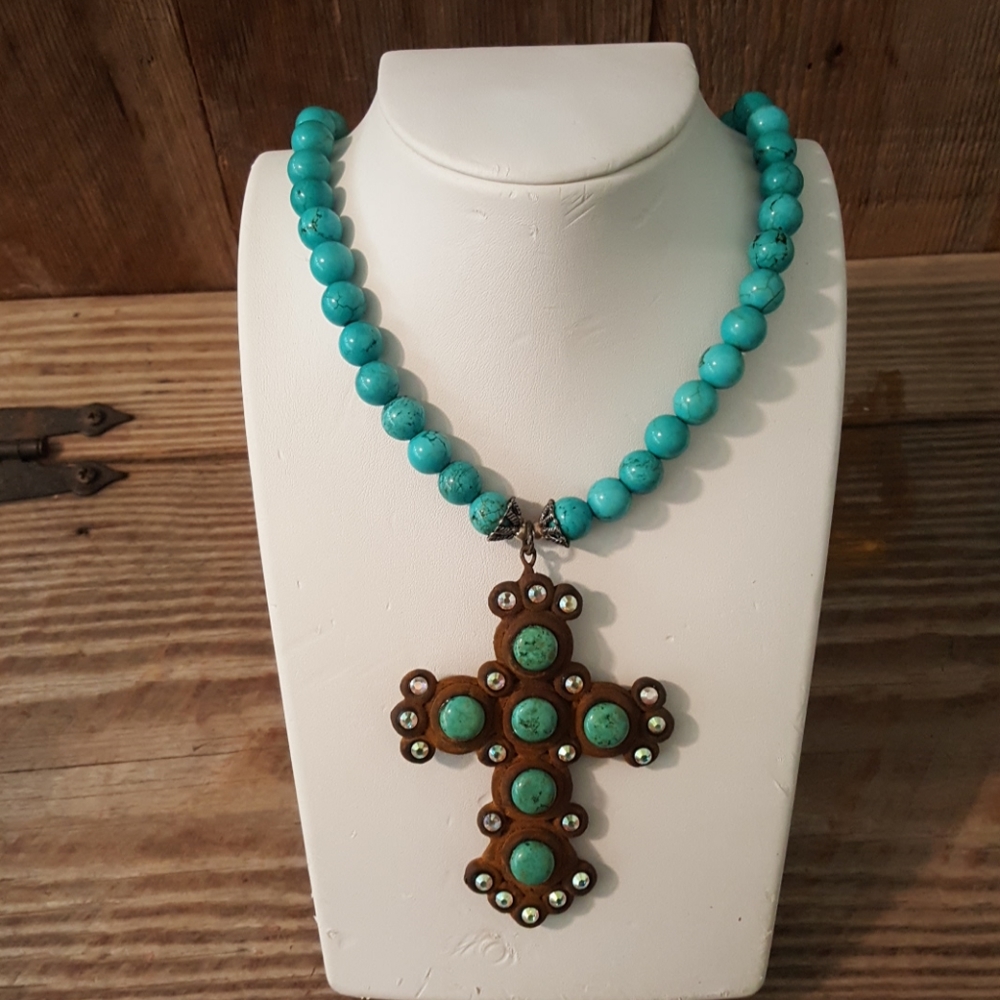 Maverick Rose Cross Necklace